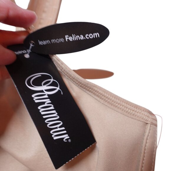 NWT Paramour By Felina Body X Underwire Sports Bra Sz 34DDD Warm Beige 135131 - Picture 5 of 7